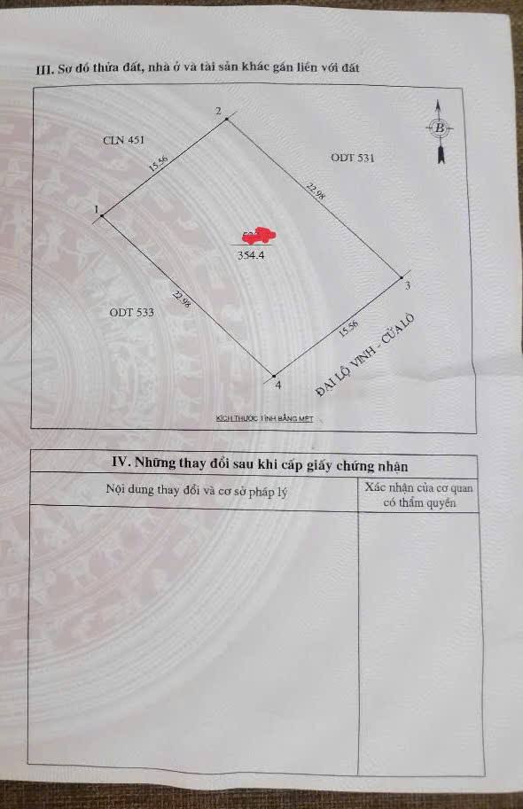 Đất nền Nghi Hương Vinh 354m² giá 13 tỷ - Đầu tư sinh lời tiềm năng!