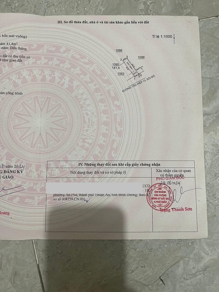 Đất thổ cư Tân Hiệp, Phú Giáo 144m² giá 600 triệu - Cơ hội đầu tư tuyệt vời!