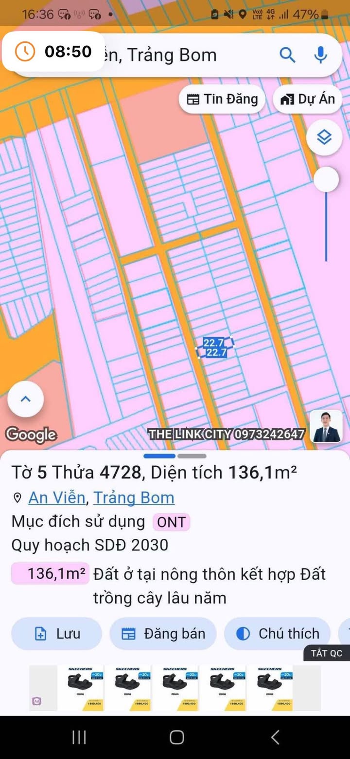 Đất thổ cư An Viễn, Trảng Bom 136m² giá 1 tỷ - Cơ hội đầu tư sinh lời!