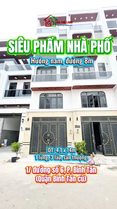 Nhà Phố Bình Tân - 55.9m² Giá 6.5 tỷ - Full Nội Thất, Vào Ở Ngay!