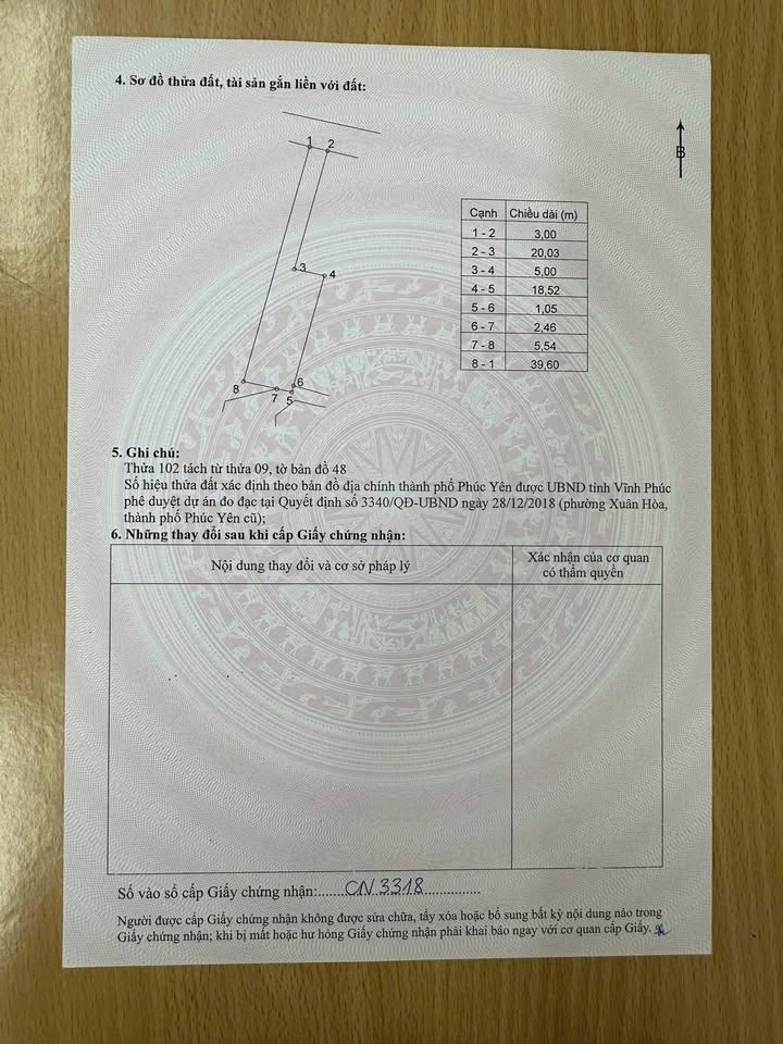 Đất nền Xuân Hoà Phúc Yên 216m² giá 2 tỷ - Vị trí vàng gần mọi tiện ích!