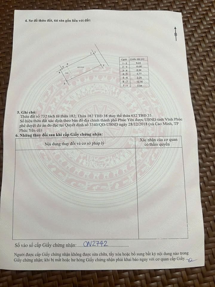 Đất thổ cư 100m² ngõ 39 đường Nguyễn Văn Linh, Phúc Yên - Giá 1.2 tỷ, ô tô vào tận đất!