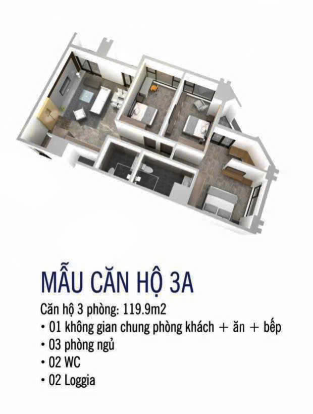 Căn hộ góc 3PN Skyline Westlake 119m² giá 16x triệu - View Hồ Tây tuyệt đẹp!
