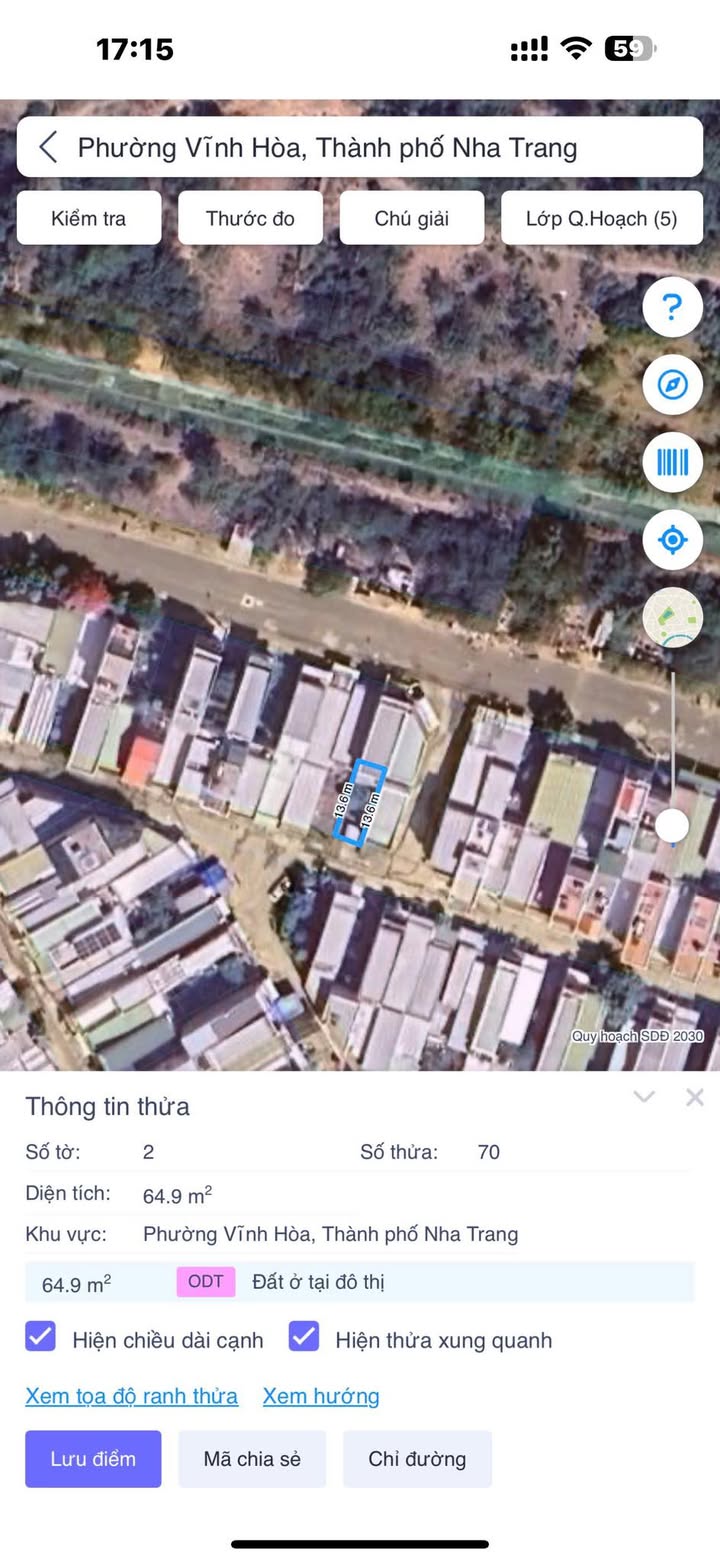 Đất nền dự án Hòn Sện Vĩnh Hòa Nha Trang 64.8m² giá 2.95 tỷ - Cơ hội đầu tư hấp dẫn!