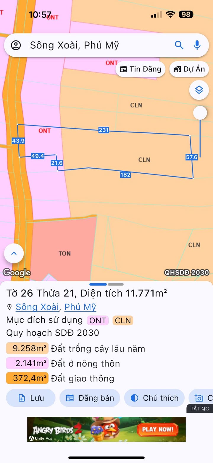 Lô đất 14.000m² tại xã Sông Xoài, Tân Thành - Giá thỏa thuận hấp dẫn!