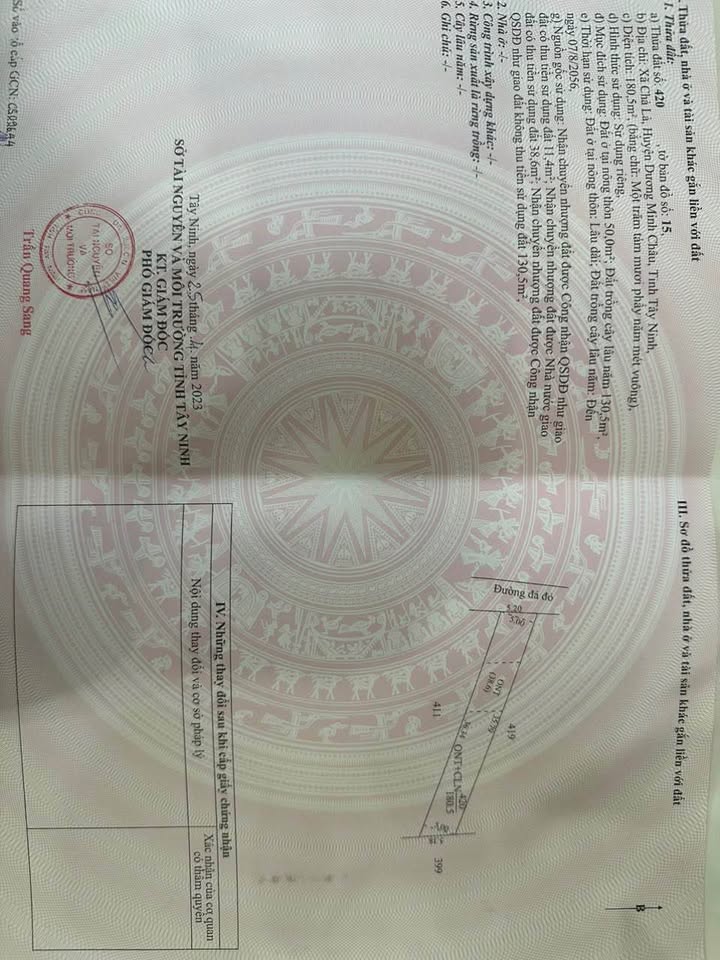 Đất thổ cư Chà Là, Dương Minh Châu 175m² giá 400 triệu - Sổ đỏ chính chủ, dân cư đông đúc!