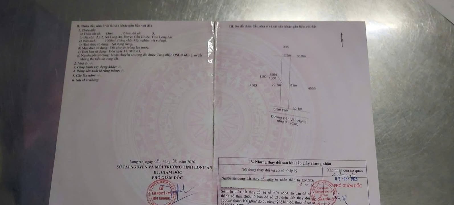 Đất thổ cư 1000m² mặt tiền đường Trần Văn Nghĩa, Cần Giuộc, giá chỉ 7.5 tỷ