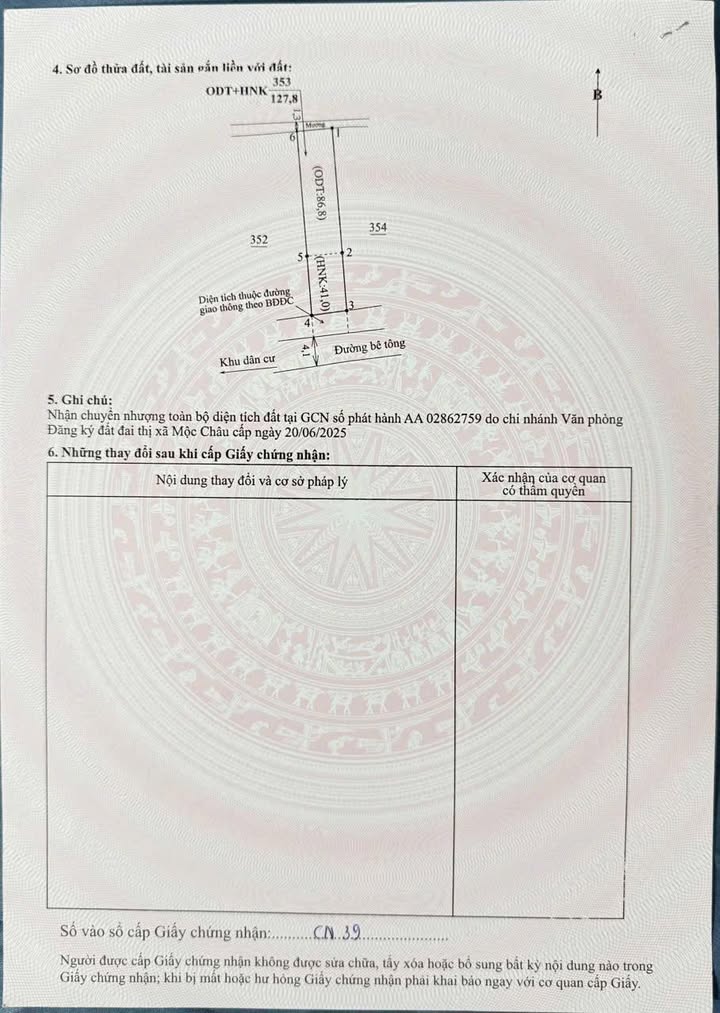 Đất nền phường Thảo Nguyên, Mộc Châu 145m² giá 2 tỷ - Vị trí trung tâm, đầu tư sinh lời!