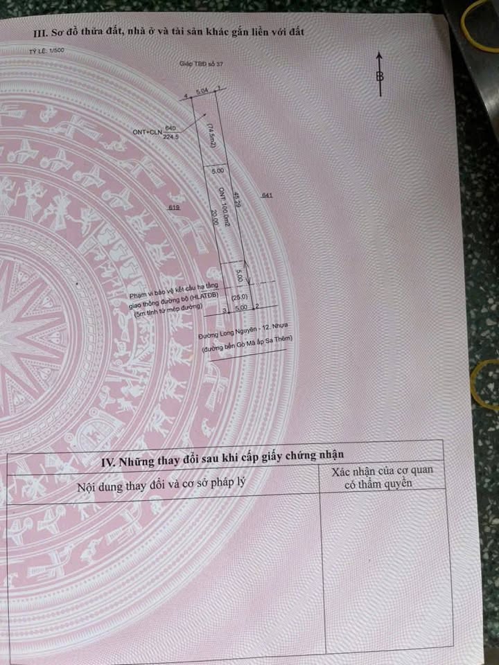 Đất nền mặt tiền đường nhựa Chơn Thành 225m² giá 600 triệu - Cơ hội đầu tư hấp dẫn!