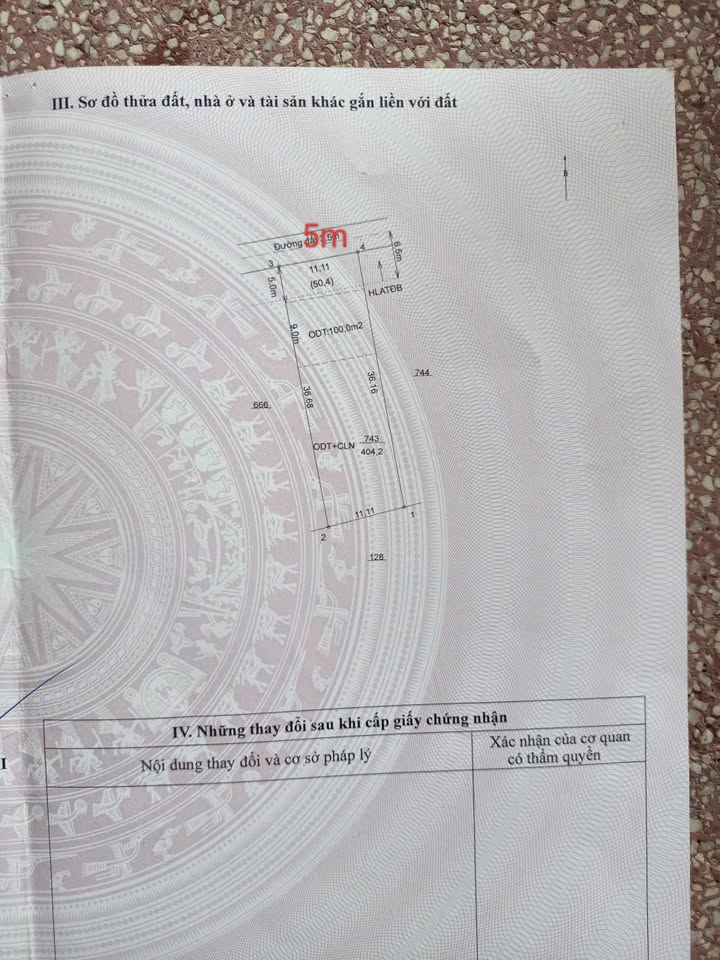 Đất An Điền, Bến Cát 399m² giá 2.45 tỷ - Đường nhựa sắp hoàn thiện!