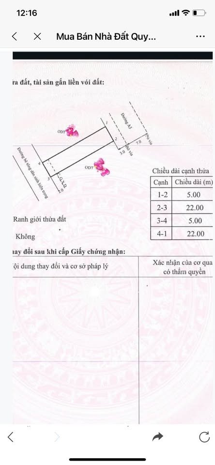 Đất 2 mặt tiền đường A5 An Nhơn 110m² giá 4.73 tỷ - Cơ hội đầu tư lý tưởng!