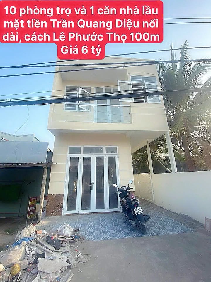 Nhà 1 Lầu 10 Phòng Trọ Mặt Tiền Trần Quang Diệu, Bình Thủy, Cần Thơ 228m² - Đầu Tư Sinh Lợi 20 Triệu/tháng!