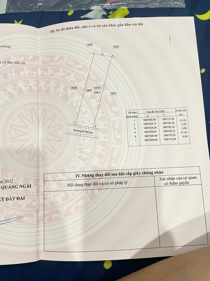 Đất nền Nghĩa Thương, Tư Nghĩa 105m² giá 700 triệu - Đầu tư lý tưởng gần Quốc Lộ 1A!