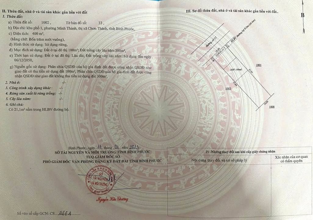 Đất mặt tiền kinh doanh Chơn Thành 400m² giá chỉ 1.9 tỷ - Cơ hội vàng cho nhà đầu tư!