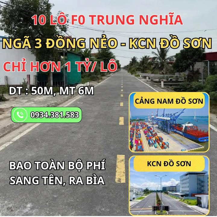 Đất nền mặt đường Trung Nghĩa 50m² giá chỉ 1 tỷ - Cơ hội vàng đầu tư!