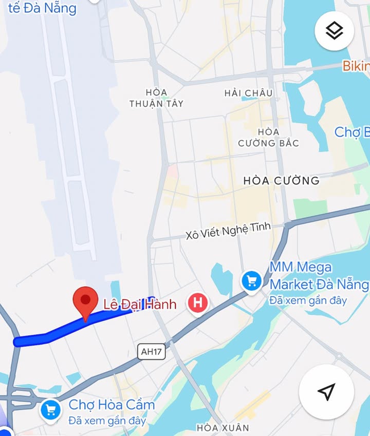 Đất nền 100m² đường Lê Đại Hành, quận Cẩm Lệ - Giá 5 tỷ, cơ hội đầu tư tuyệt vời!