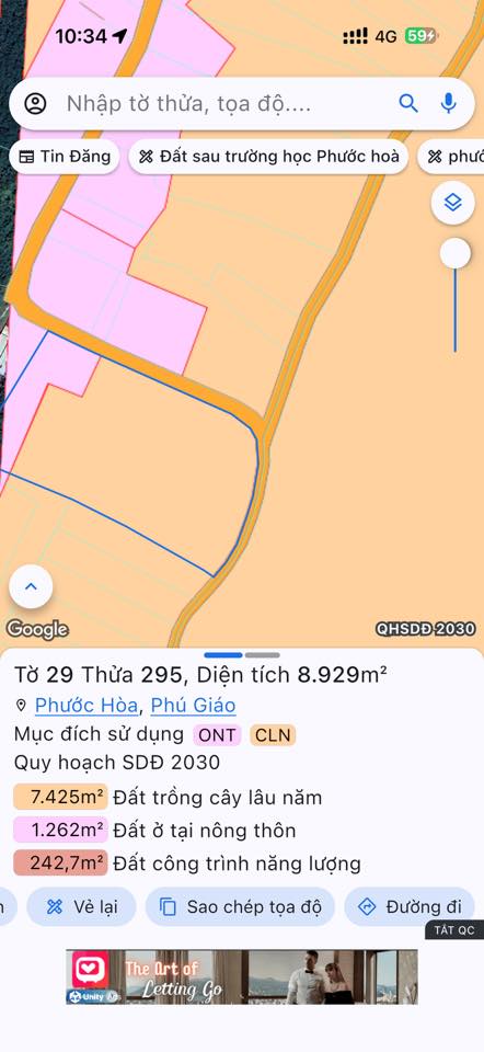 Đất nền Phước Hòa, Phú Giáo 350m² giá 7.3 tỷ - Cơ hội đầu tư tuyệt vời!