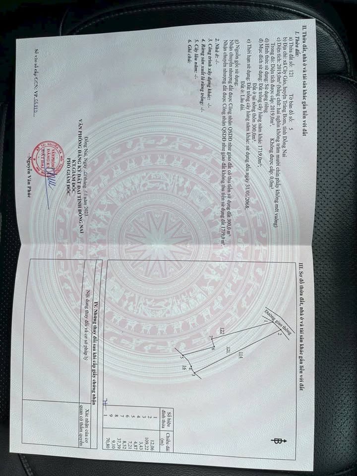 Đất nhà vườn 2019m² tại Bàu Hàm, Trảng Bom - Giá 2.1 tỷ, thương lượng