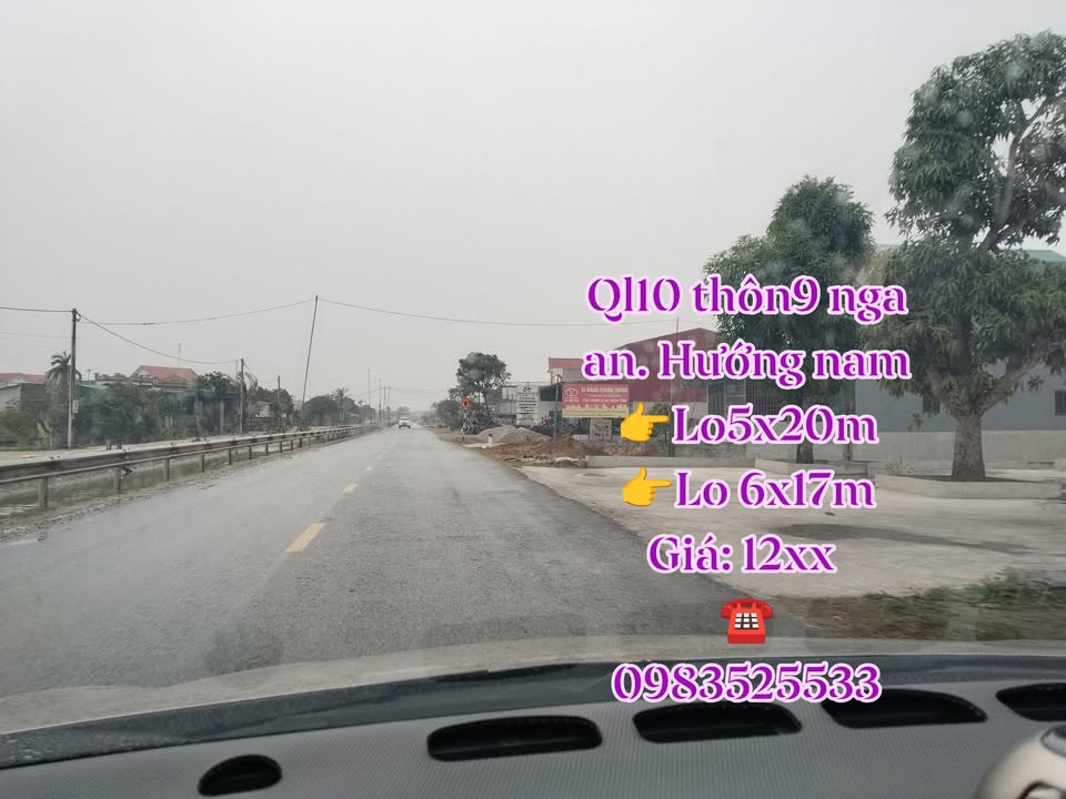 Đất nền mặt Quốc Lộ 10, xã Nga An, huyện Nga Sơn - Sổ đỏ chính chủ, giá chỉ từ 1.1 tỷ!