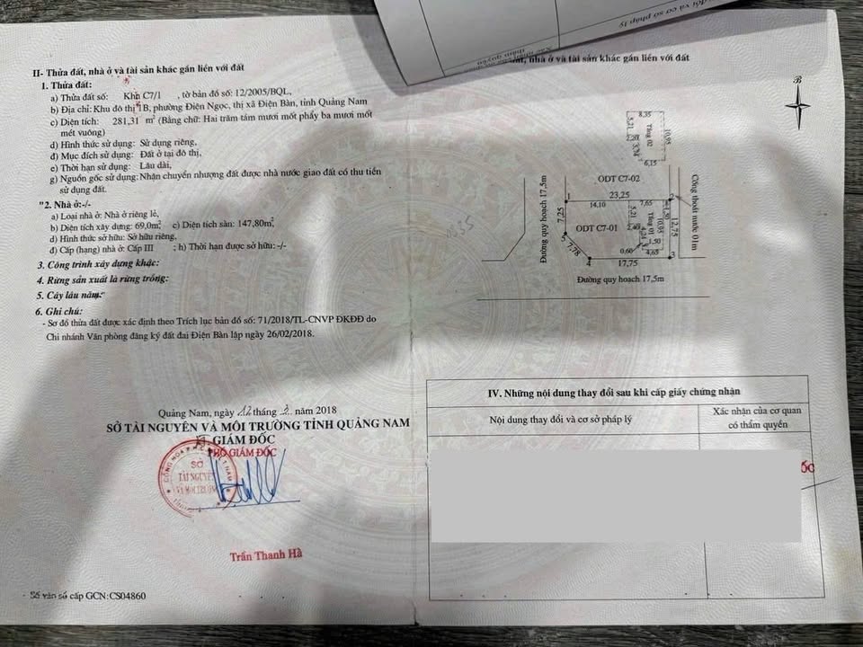 Biệt thự 2 mặt tiền Điện Bàn Đông, Đà Nẵng 281m² giá 10.5 tỷ - Sổ đỏ chính chủ!