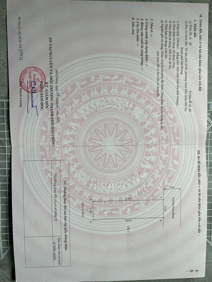 Đất bán quận Hải An, Hải Phòng 104m² giá 3.958 tỷ - Tặng nhà 1 tầng sân cổng riêng!