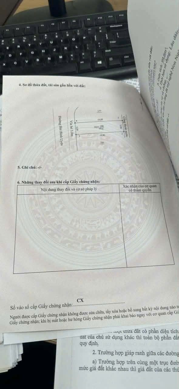 Đất nền đường Bùi Bỉnh Uyên, quận Ngũ Hành Sơn, 99.6m², giá 4.9 tỷ - Cơ hội đầu tư hấp dẫn!