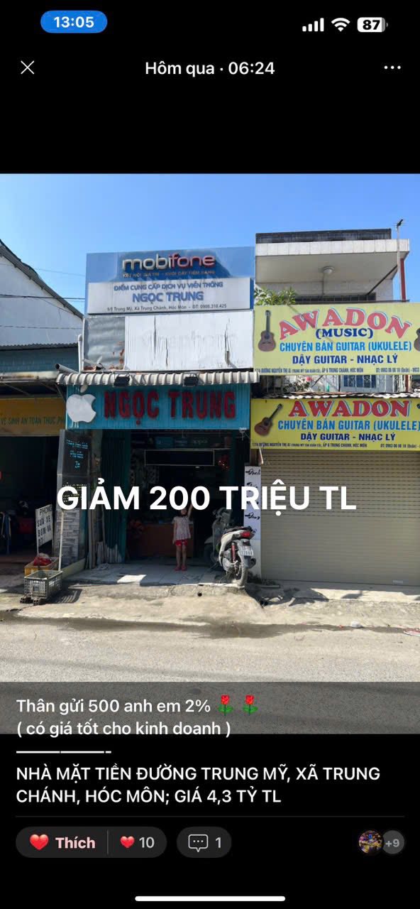 Nhà mặt tiền Trung Mỹ Tân Xuân 45m² giá 4.1 tỷ - Đầu tư sinh lời ngay!