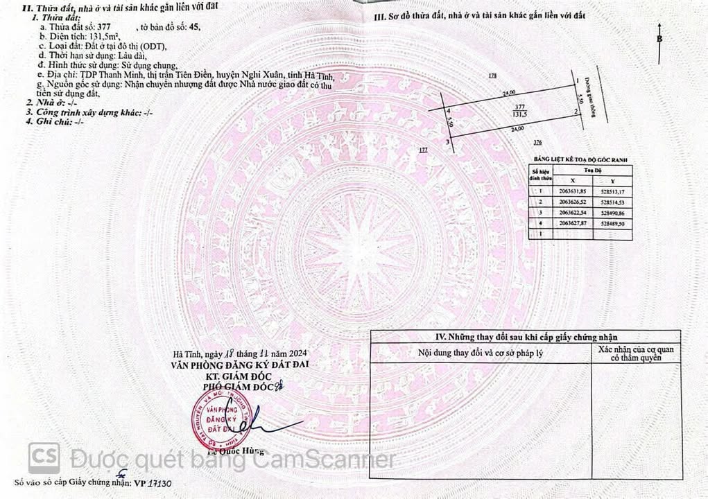 Đất thổ cư Tiên Điền, Nghi Xuân 132m² giá 1.2 tỷ - Cần bán gấp!