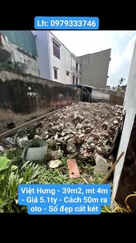 Nhà riêng Việt Hưng 39m² giá 5.1 tỷ - Sổ hồng vuông vức, vị trí thuận tiện!