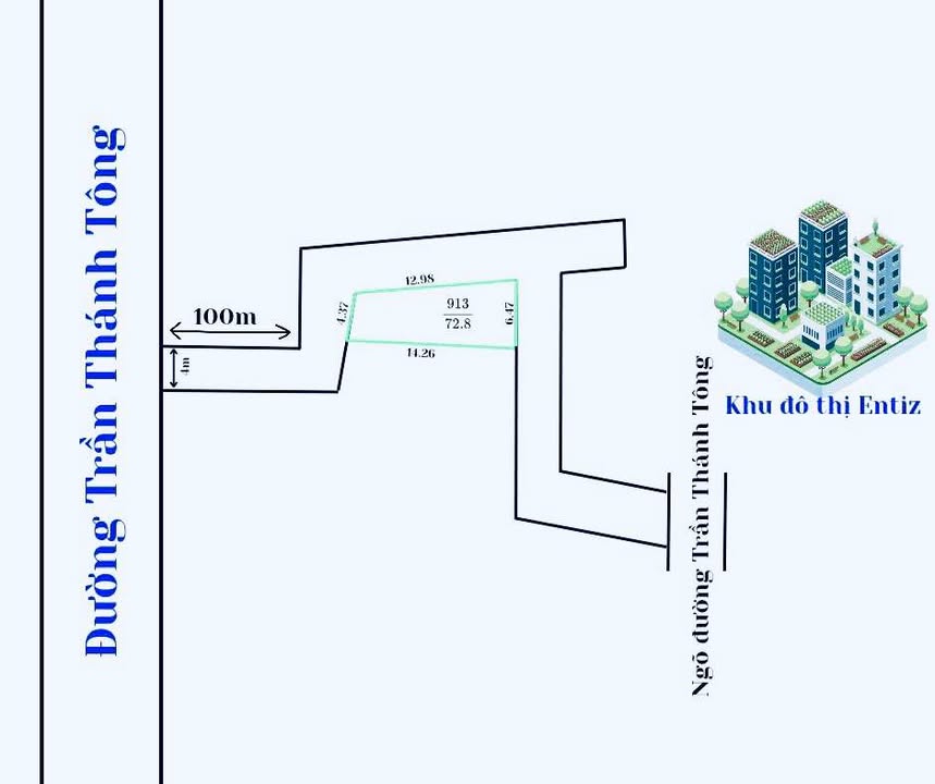 Đất nền Hưng Lộc Vinh 72.8m² giá thỏa thuận - Lô góc 3 mặt tiền cực đẹp!