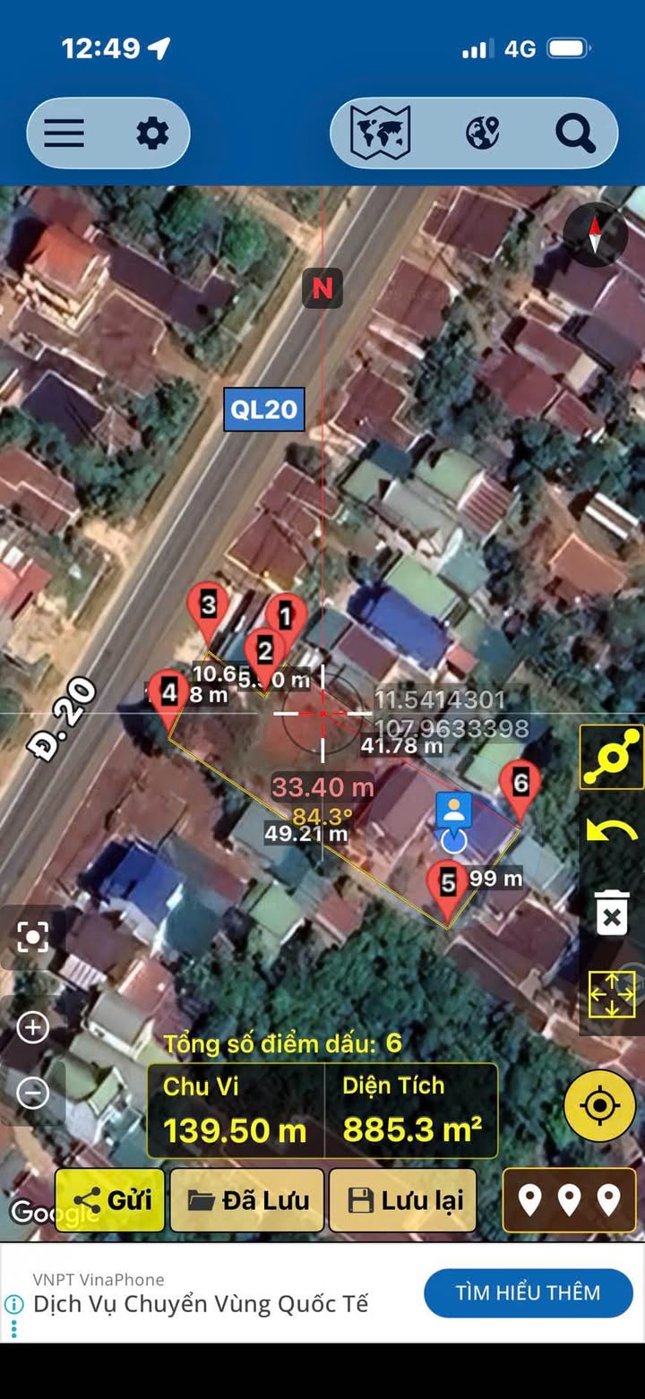 Đất Mặt Tiền QL20 Đinh Trang Hòa 878,3m² giá 5,6 tỷ - Đầu tư sinh lời ngay!