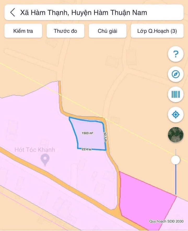 Đất thổ cư 1500m² tại Hàm Thạnh, Bình Thuận - Kề đường nhựa, giá 900 triệu!