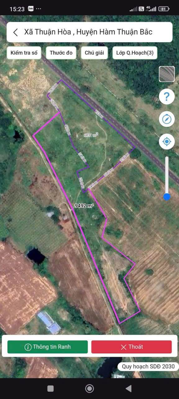 Đất mặt đường Quốc lộ 28, Thuận Hoà, Hàm Thuận Bắc, 16.300m² - Cơ hội đầu tư hấp dẫn!