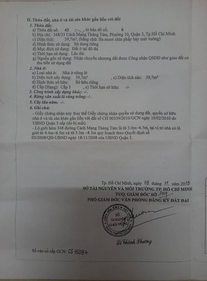 Nhà phố 433/38 CMT8, Q3 39.7m² giá 5.2 tỷ - Cơ hội đầu tư tuyệt vời!