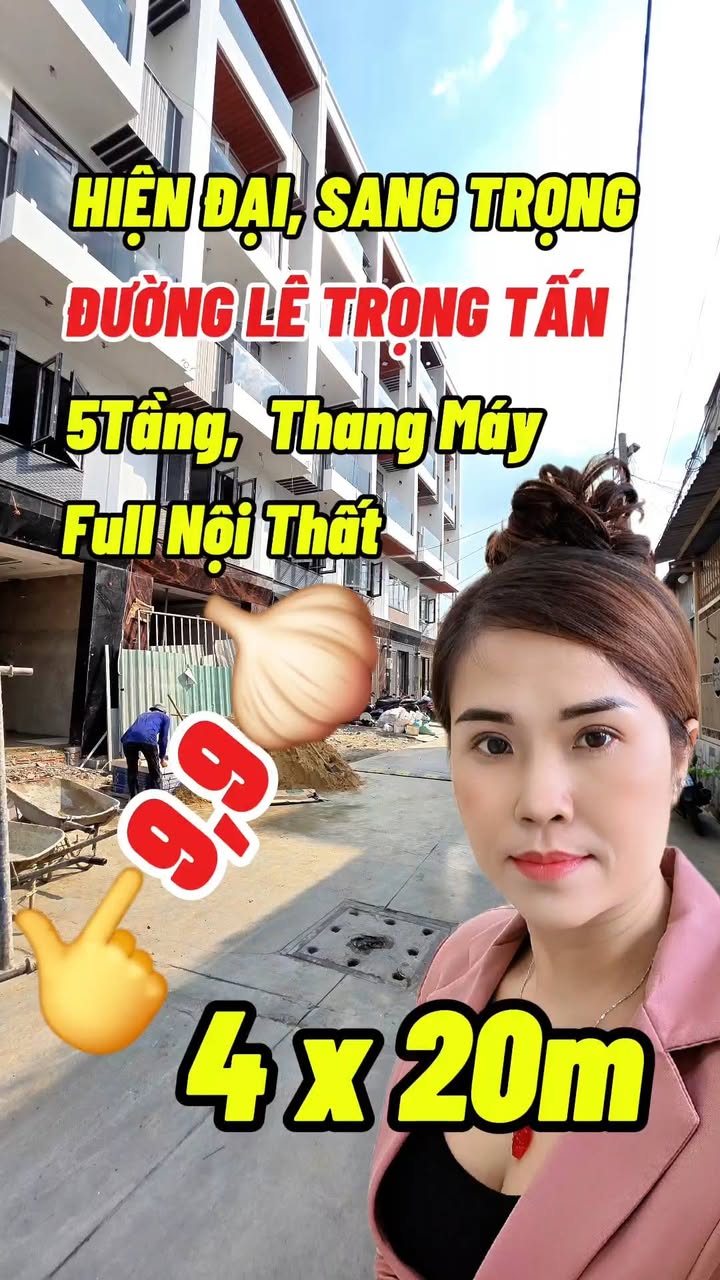 Nhà phố Lê Trọng Tấn Tân Phú 80m² giá 9.9 tỷ - Sang trọng, tiện nghi, vị trí đắc địa!