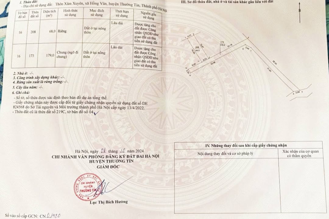 Đất nền Hồng Vân 68m² giá 6.8 tỷ - Cơ hội đầu tư vàng hiếm có!