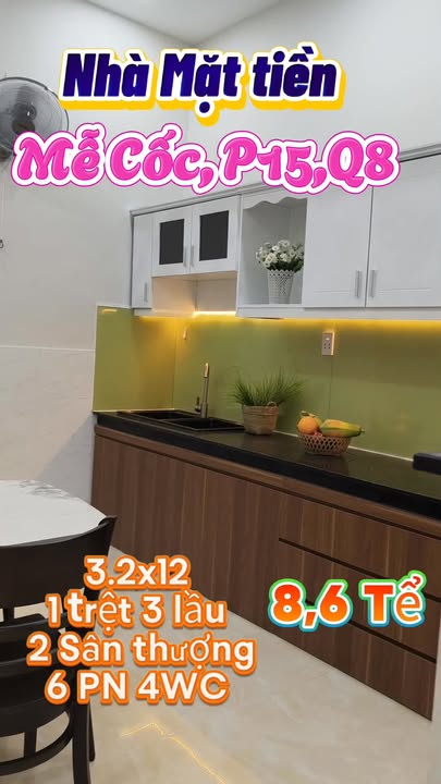 Nhà mặt tiền Mễ Cốc, Quận 8, 38.4m² giá 8.6 tỷ - Kinh doanh sầm uất!