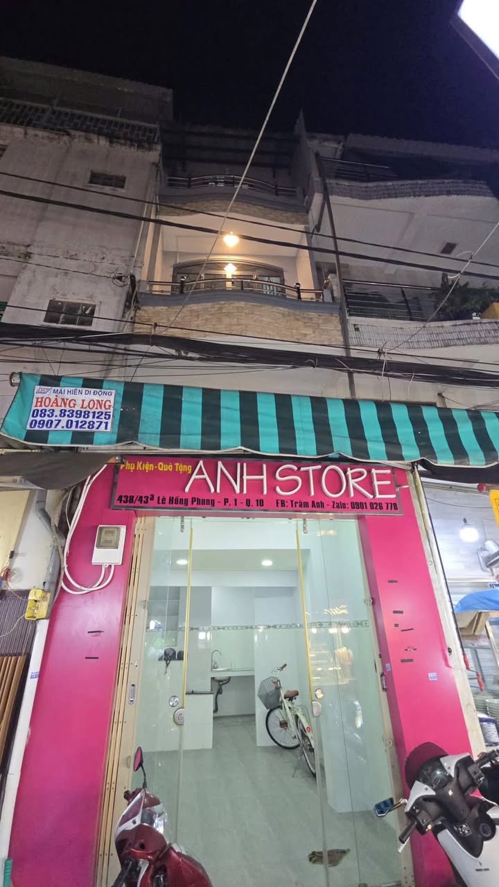 Nhà mặt tiền Hồ Thị Kỷ, Quận 10, 18m² giá 4.39 tỷ - Cơ hội đầu tư tuyệt vời!
