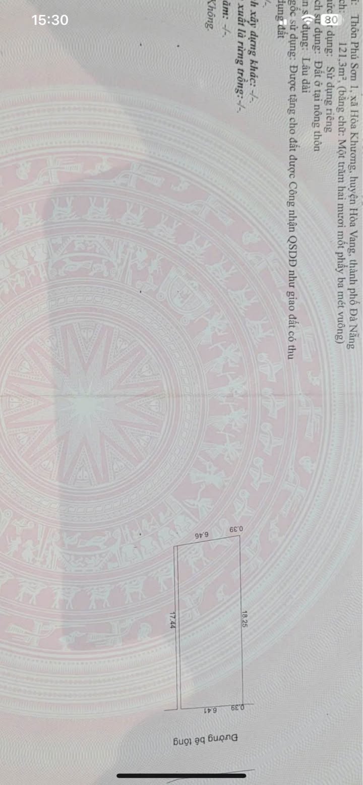 Đất nền Thôn Phú Sơn 1, Hòa Tiến 121m² giá 1.79 tỷ - Lô đất phong thủy đẹp, dễ kinh doanh!