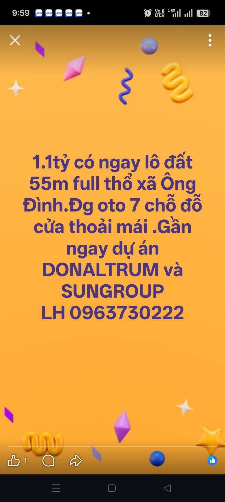Đất thổ cư Ông Đình Khoái Châu 55m² giá 1.1 tỷ - Đường ô tô đỗ cửa thoải mái!