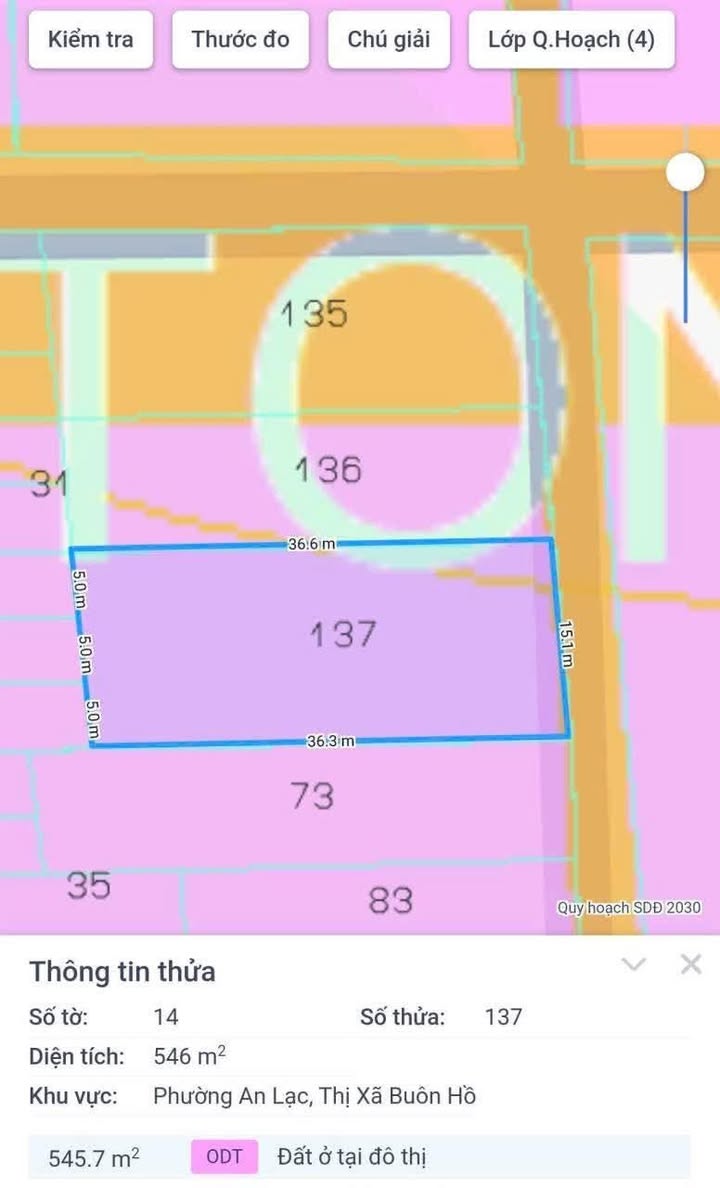 Đất nền Hẻm Phan Kiệm, An Lạc, Buôn Hồ 540m² giá 4.86 tỷ - Cơ hội đầu tư hấp dẫn!