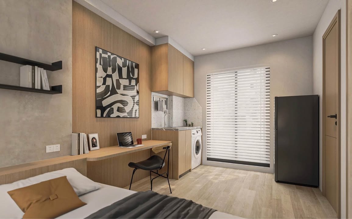 Căn hộ dịch vụ Tôn Đức Thắng Đống Đa 45m² - Thiết kế hiện đại, đầy đủ nội thất