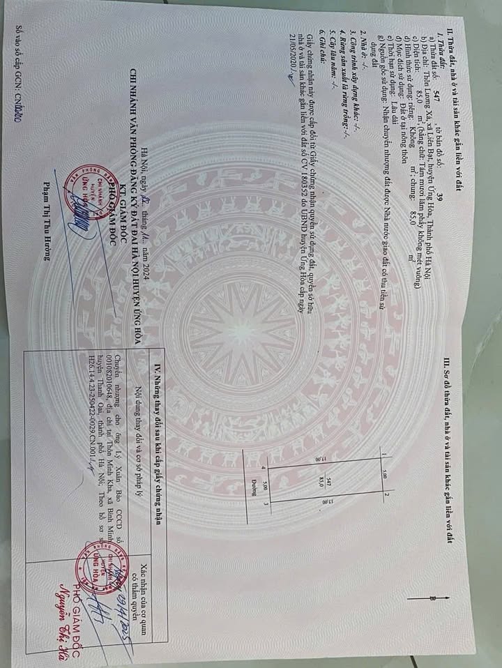 Đất đấu giá Ao Lác, Thị trấn Vân Đình 85m² giá 5.185 tỷ - Cơ hội đầu tư tuyệt vời!