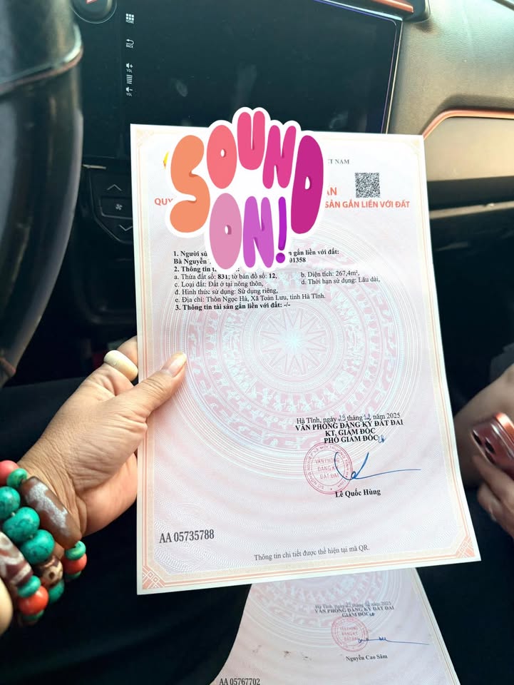 Đất nền thôn Ngọc Hà, xã Toàn Lưu, 267m² - Cơ hội đầu tư hấp dẫn!