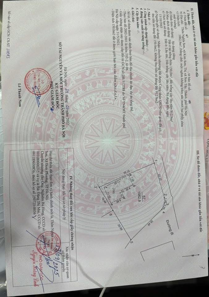 Nhà vườn Kim Sơn, Sơn Tây 1060m² giá 15.5 tỷ - Thiết kế đẹp, nghỉ dưỡng lý tưởng