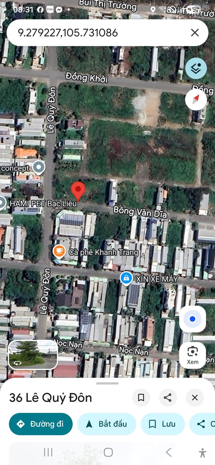 Đất nền Bạc Liêu 151.2m² giá 1.9 tỷ - Đường Bông Văn Dĩa, 2 mặt tiền!