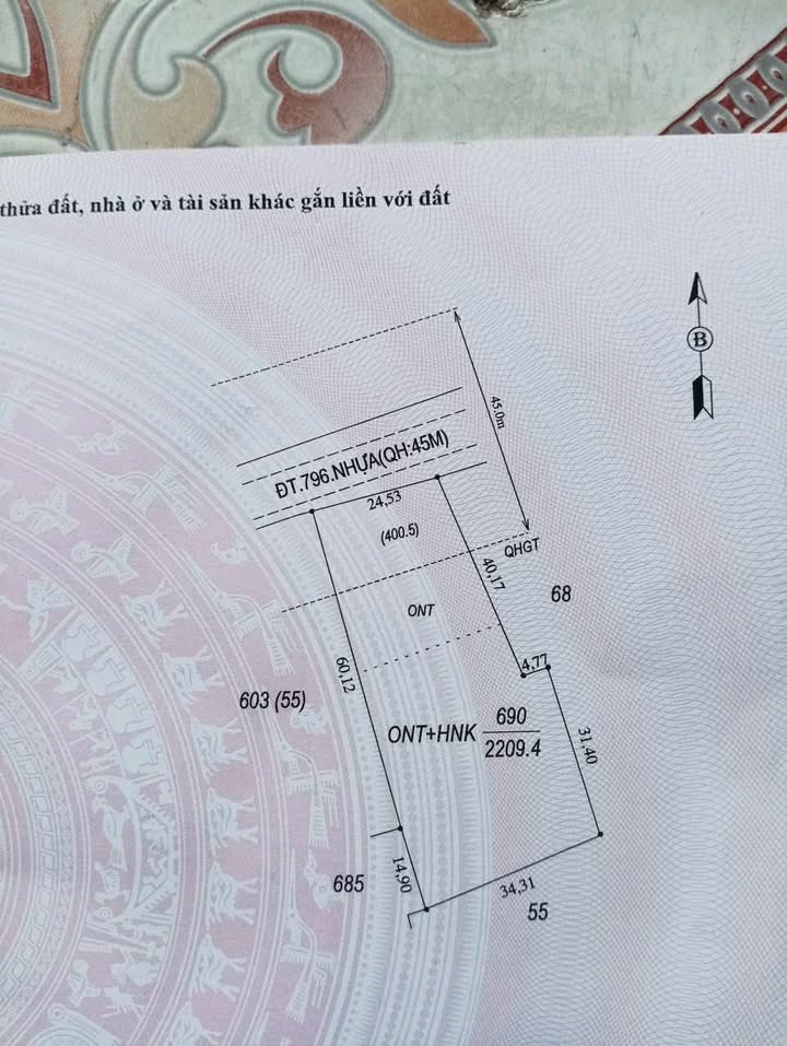 Đất thổ cư Ninh Điền, Châu Thành 796m² giá chỉ 110 triệu - Cơ hội đầu tư tuyệt vời!