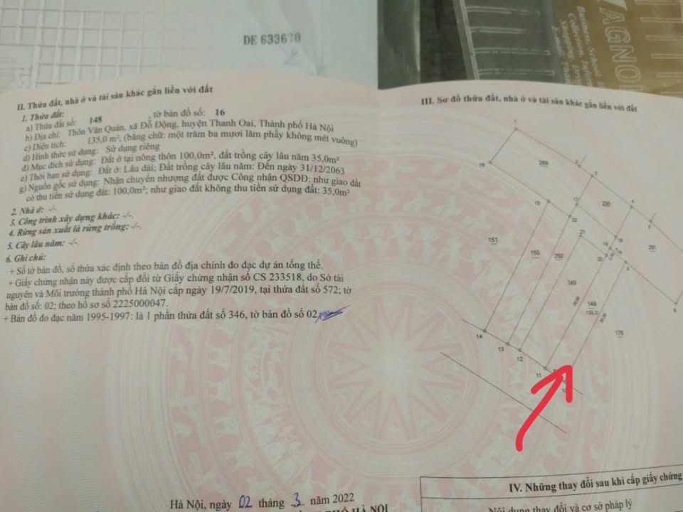 Đất nền Đỗ Động - Thanh Oai 135m² giá 6 triệu/m² - Kinh doanh đỉnh cao!