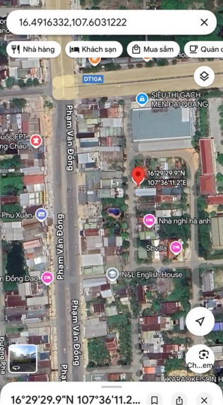 Đất nền Phú Thượng, Phú Vang 147m² giá 3.3 tỷ - Mặt tiền Phạm Văn Đồng, cơ hội đầu tư không thể bỏ lỡ!