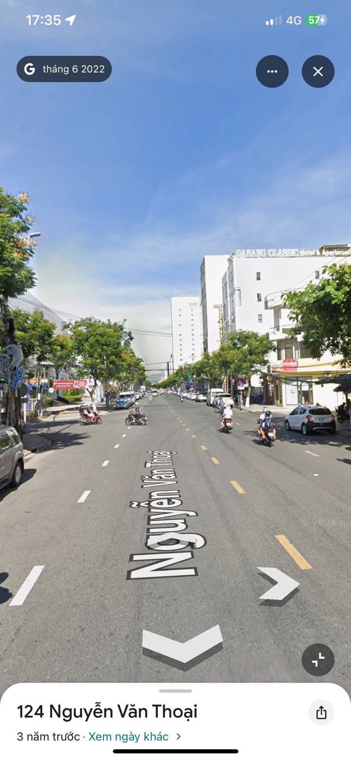 Bán lô đất 3 mặt tiền đường Nguyễn Văn Thoại, quận Sơn Trà, Đà Nẵng 537,9m² - Cơ hội đầu tư sinh lời cao!